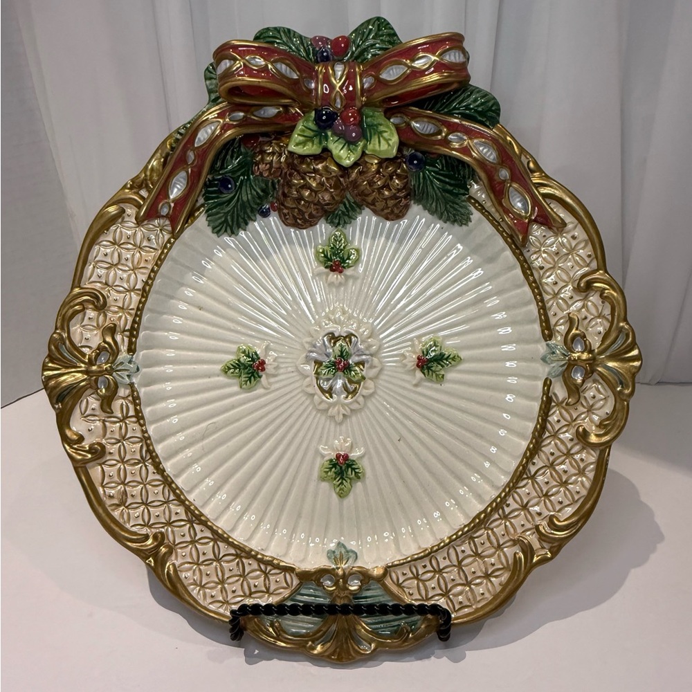 Fitz and Floyd (vintage) Florentine Canapé  Plate